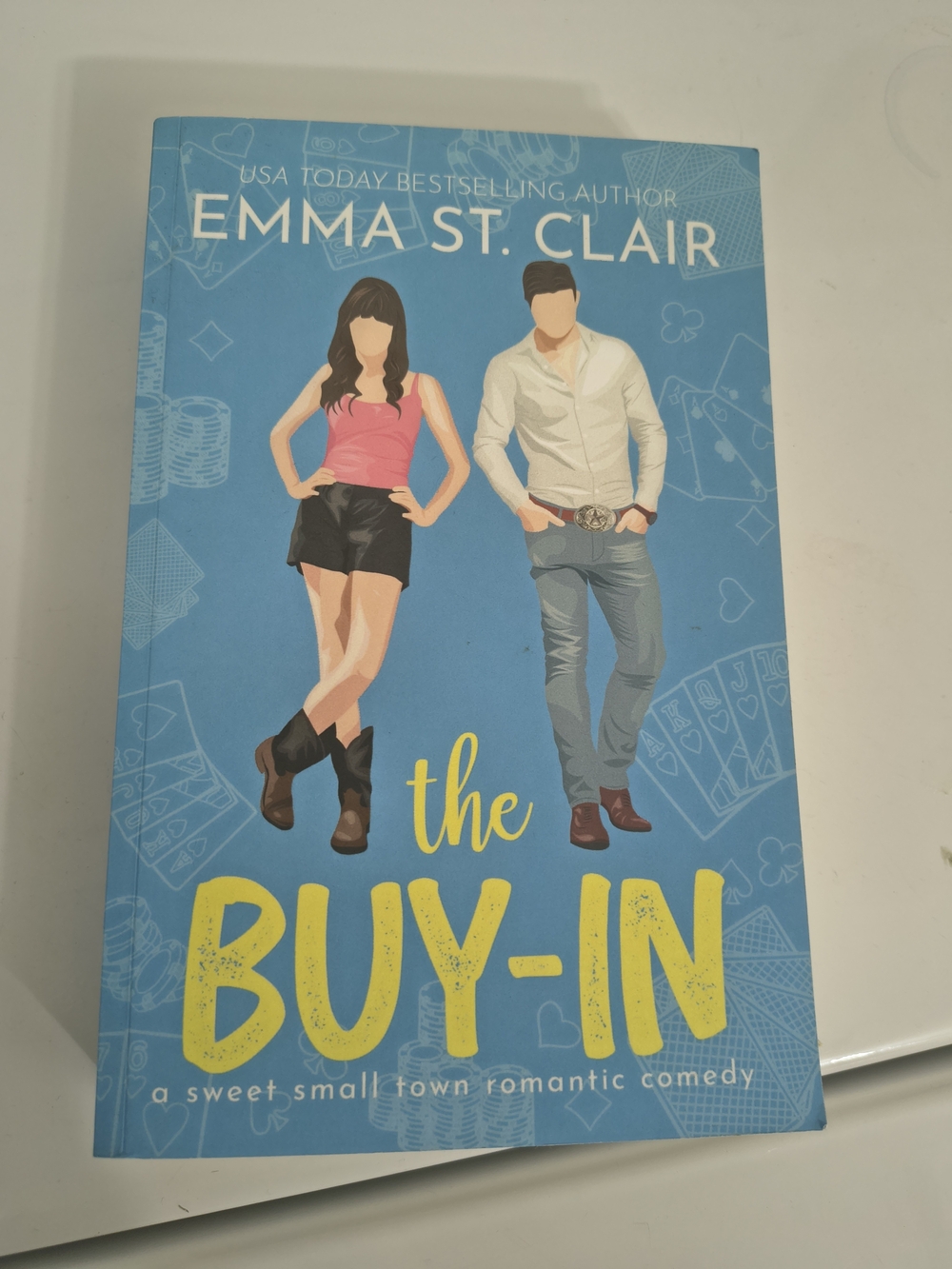 Emma St. Clair "The Buy-In" Paperback - Blue & Yellow Cover